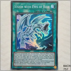 Vision with Eyes of Blue - BACH-EN050 - Super Rare 1st Edition Yugioh - Image 1