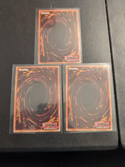 3x Yugioh Playset The Fallen & The Virtuous CH01-EN019 Ultra Rare 1st Near Mint - Image 2