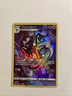 Pokemon TCG Chandelure TG04/TG30 Lost Origin Holo Ultra Rare Card NM - Image 1