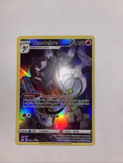 Pokemon TCG Chandelure TG04/TG30 Lost Origin Holo Ultra Rare Card NM - Image 2