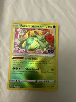 Pokemon Card - Radiant Venusaur Pokemon GO 004/078 Radiant Holo Rare - Image 1