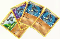 2 LUCARIO +2 RIOLU- 4 EVOLUTION BW PLASMA STORM Pokemon Cards NM/M-2012 RELEASE - Image 1