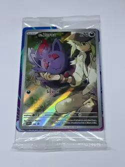 NS Zorua SVP 189 Journey Together Black Star Promo Card NM Sealed with Dividers - Image 1