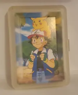 Vintage pokemon deck of 54 playing cards. 1990 Complete. Pikachu & Ash - Image 1