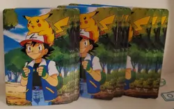 Vintage pokemon deck of 54 playing cards. 1990 Complete. Pikachu & Ash - Image 3