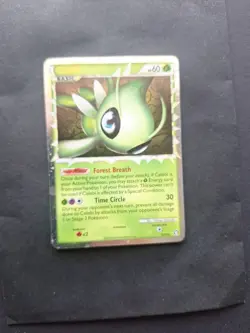 Pokemon Celebi Prime Holo Card 92/102 HGSS Triumphant Ultra Rare NM-LP Condition - Image 1