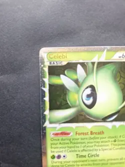 Pokemon Celebi Prime Holo Card 92/102 HGSS Triumphant Ultra Rare NM-LP Condition - Image 2