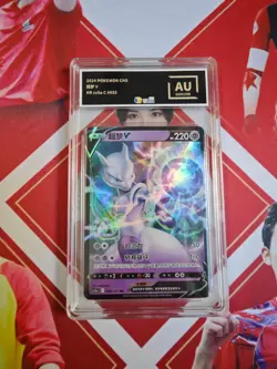 Pokemon S-Chinese Tarding Card cs5aC #033 RR Mewtwo V - Image 1