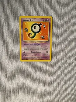 Pokemon Unown TCG J Promo Card 38/53 WOTC Regular MP-HP - Image 1
