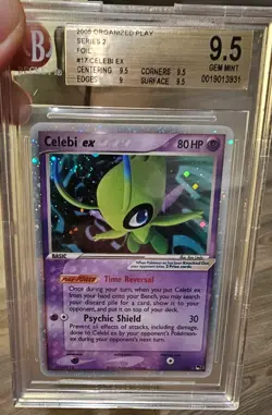Pokemon TCG Celebi EX Holo Card 17/17 Pop Series 2 BGS 9.5 - Image 1