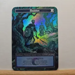 Skeleton FOIL promo token Sorcery Contested Realm Gothic - Image 1