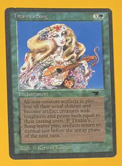 MTG TITANIA'S SONG Antiquities (OldManMTG 004-618) - Image 1