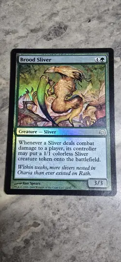 Brood Sliver Premium Deck Series: Slivers Foil Creature Rare MTG LP - Image 1