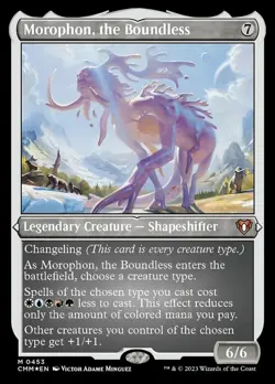 MTG Morophon, the Boundless - Foil Etched, NM-Mint, English Commander Masters - Image 1