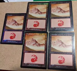 MTG 5x Arena Promo Mountain FOIL #346 - Image 1