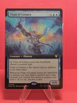 Titan of Littjara (Extended Art) Commander Masters Regular - Image 1