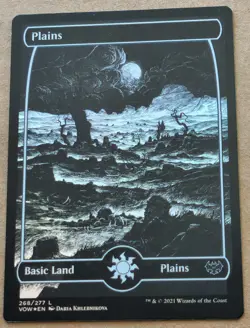 Plains 268 Extended Art Foil MTG Magic the Gathering Crimson Vow - Image 1