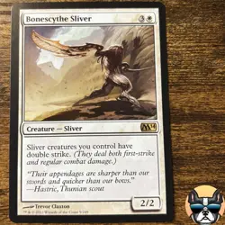 Magic the Gathering MTG- Bonescythe Sliver- NM- 009/249- M14 - Image 1