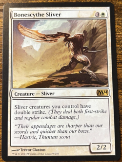 Magic the Gathering MTG- Bonescythe Sliver- NM- 009/249- M14 - Image 2