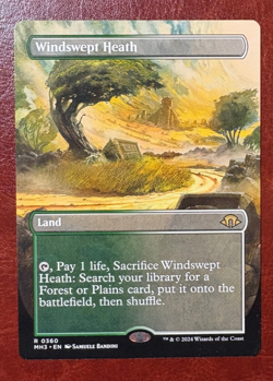 x1 NM BORDERLESS Windswept Heath - 0360 R MH3 - MTG Magic Never Played - Image 1