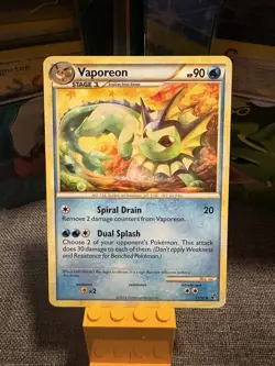 Vaporeon Undaunted 41/90 Pokemon Trading Card - Image 1