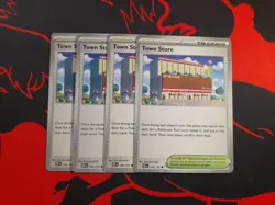 [4x Playset] Town Store (196/197) - SV03: Obsidian Flames (OBF) - Pokemon TCG - Image 1