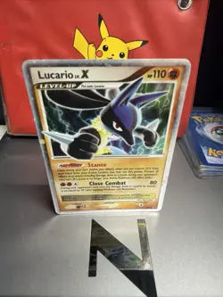Pokemon TCG Lucario DP12 Holo Black Star Promo Lp Condition - Image 1