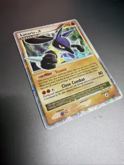 Pokemon TCG Lucario DP12 Holo Black Star Promo Lp Condition - Image 4