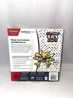 Pokemon Scarlet and Violet Pokemon 151 Alakazam Ex Collection sealed - Image 5