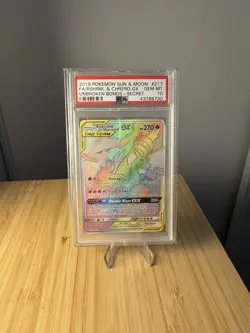PSA 10 Reshiram & Charizard GX - 217/214 - Unbroken Bonds Gem Mint Pokemon - Image 1