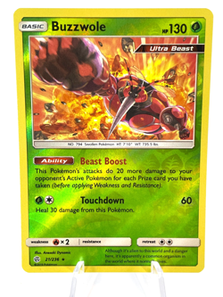 Buzzwole 21/236 - SM Forbidden Light - Reverse Holo - Pokemon - NM - Image 1