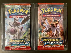 x2 Pokemon TCG XY BreakThrough Booster Pack Sealed - Image 1