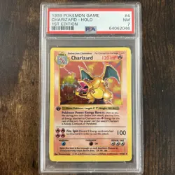 1999 Pokemon 1st Edition Base Set Charizard Holo PSA 7 4/102 - Image 1