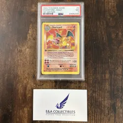 1999 Pokemon 1st Edition Base Set Charizard Holo PSA 7 4/102 - Image 2