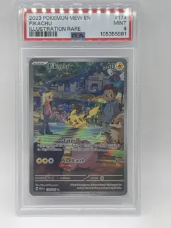 Pokemon Pikachu PSA 9 MINT 173/165 Illustration Rare SV: Scarlet & Violet 151 - Image 2