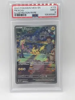 Pokemon Pikachu PSA 9 MINT 173/165 Illustration Rare SV: Scarlet & Violet 151 - Image 3
