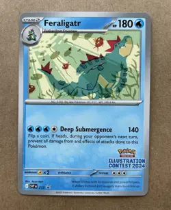 Feraligatr SVP213 Illustration Contest 2024 Pokemon NM B - Image 1