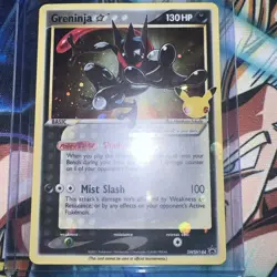 Pokemon TCG Greninja Gold Star SWSH144 Celebrations Black Star Promo - LP/NM NM - Image 1