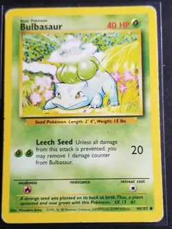 Pokemon TCG Base Set Starter Lot Bulbasaur Charmander Squirtle mixed condition - Image 3