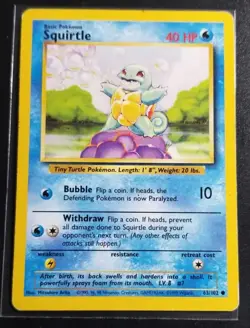 Pokemon TCG Base Set Starter Lot Bulbasaur Charmander Squirtle mixed condition - Image 5