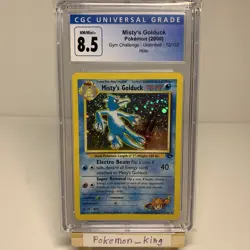 Pokemon TCG Misty's Golduck #12 Gym Challenge Holo Rare 2000 CGC 8.5 - Image 1