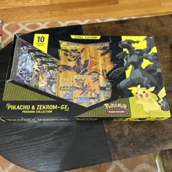 Nintendo Pokemon TCG Pikachu and Zekrom-GX Tag Team Premium Collection - Image 1