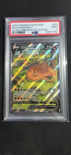 CHARIZARD V SWSH260 PSA 9 ULTRA-PREMIUM COLLECTION POKEMON TCG - Image 1