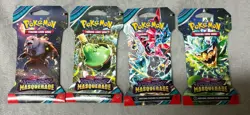 Pokemon TCG Twilight Masquerade Sleeved Booster Pack Lot - 4 Booster Packs - Image 1