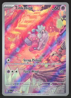 Tinkatink 216/193 Illustration Rare Pokemon TCG Paldea Evolved LP - Image 1