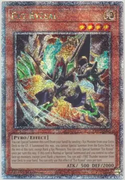 Yugioh! LP Ext Ryzeal - CRBR-EN004 - Quarter Century Secret Rare - 1st Edition L - Image 1