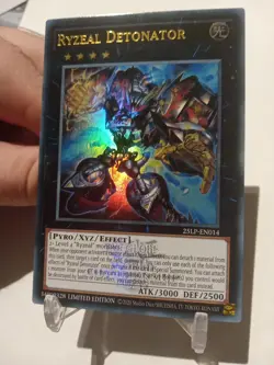 Yu-Gi-Oh! Ryzeal Detonator Emblazoned Ultra Rare 25LP-EN014 Limited Edition NM - Image 1