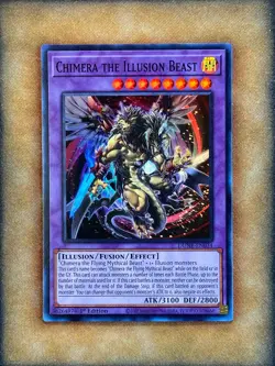 Yugioh Chimera the Illusion Beast DUNE-EN034 Super Rare 1st Ed NM - Image 1