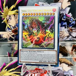 Yugioh Snake-Eyes Vengeance Dragon ALIN-EN040 Ultra Rare 1st Ed Near Mint - Image 1