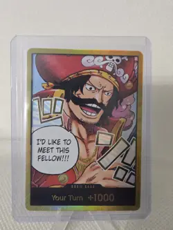 One Piece - Don!! Card, Gold Don!! Alt Art OP13 Carrying on His Will Gol.D.Roger - Image 1